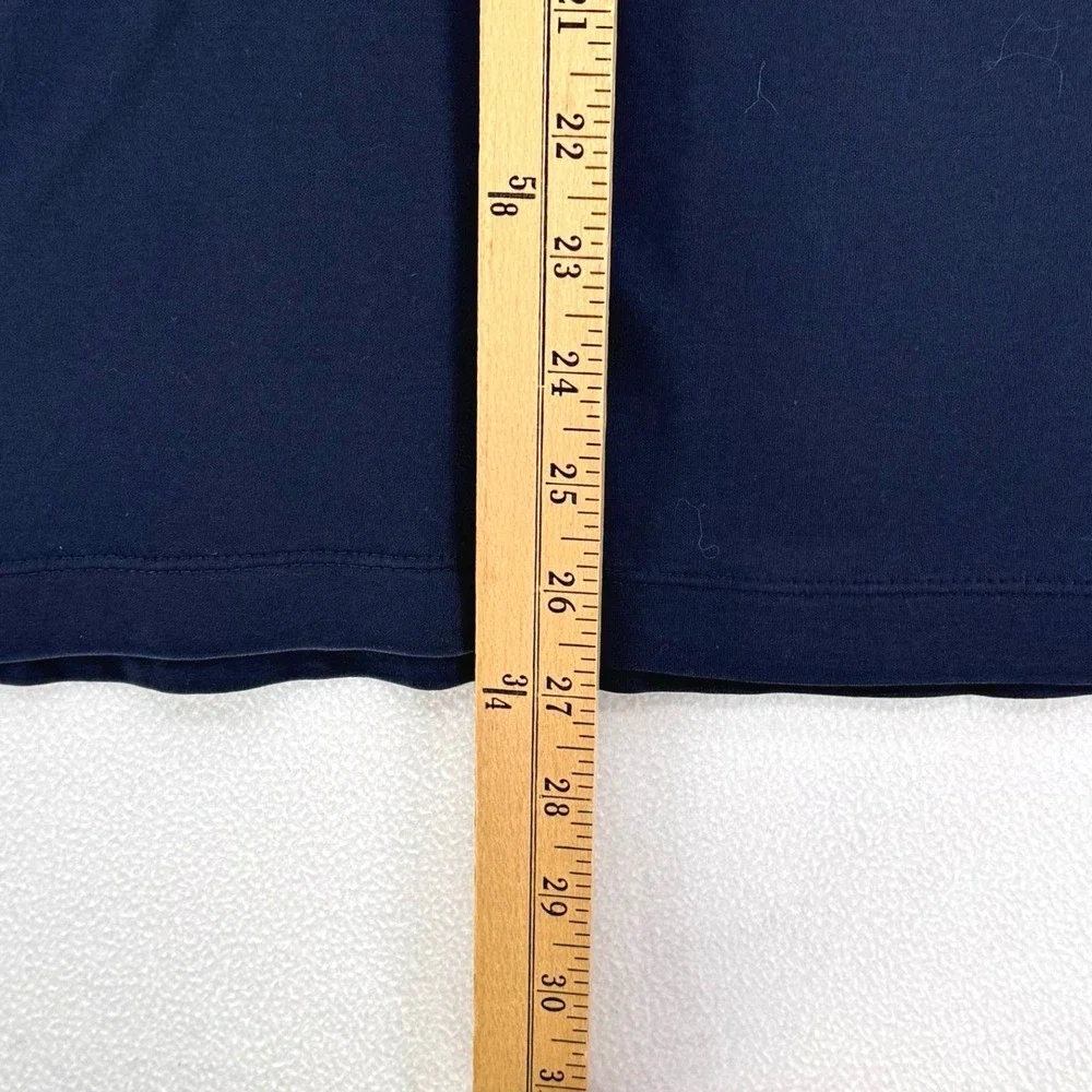 Banana Republic Polo Shirt Men XL Navy Blue Luxe Touch Performance Johnny Collar